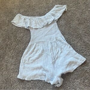 Elegant Off-Shoulder White Romper